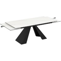 Обеденный стол Magnusplus Monza 90x180/220/260 Ceramic Calacatta фото №3 — интернет-магазин Desire.md