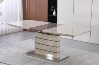 Обеденный стол Yasen DT-2418 Champagne-Mocha/Black фото №2 — интернет-магазин Desire.md