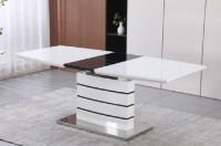 Обеденный стол Yasen DT-2418 White/Black фото №2 — интернет-магазин Desire.md