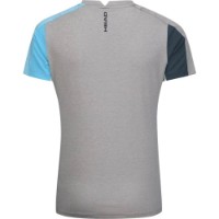 Tricou de dame Head Padel Tech XS Grey/Navy imaginea #2 — magazin online Desire.md