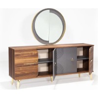 Noptieră Moda Life Asur console Brown/Grey imaginea #2 — magazin online Desire.md