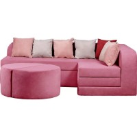 Бескаркасный диван Edka Jupiter 210x280x50 M36 Pink