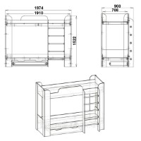 Pat copii Компанит Твикс-2 Atelie Deschis imaginea #2 — magazin online Desire.md