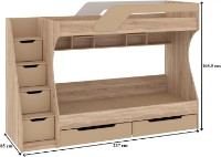 Детская кровать Пехотин Кадет Oak Sonoma/Coffee фото №3 — интернет-магазин Desire.md