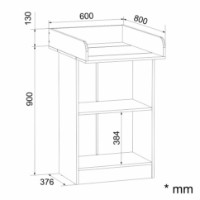 Comodă Компанит Пеленальный 2 600 New Ателье Светлый imaginea #2 — magazin online Desire.md