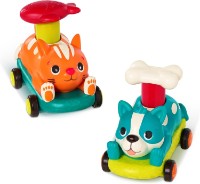 Set de mașini Battat PawMobiles Push&Go 2pcs (BX2419Z)