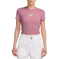 Tricou de dame Nike Sportswear Chill Knit Elemental Pink, s.M imaginea #1 — magazin online Desire.md