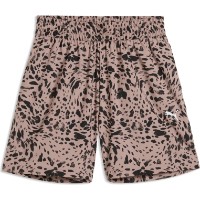 Pantaloni scurți dame Puma Ess Graphic Animal High-Rise 4 Sandstone, s.XL