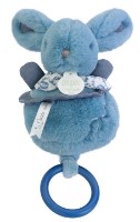 Jucărie de pluș Doudou Rabbit Music Blue 20cm (DC4368)