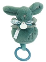 Jucărie de pluș Doudou Rabbit Music Green 20cm (DC4367)