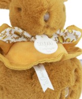 Jucărie de pluș Doudou Rabbit Music Mustard Yellow 20cm (DC4369) imaginea #3 — magazin online Desire.md