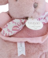 Jucărie de pluș Doudou Rabbit Music Pink 20cm (DC4366) imaginea #3 — magazin online Desire.md
