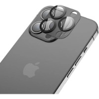 Sticlă de protecție pentru camera smartphone Hoco 3D Metal Frame Flexible Lens Film for iPhone 13 Pro/13 Pro Max A18 Black