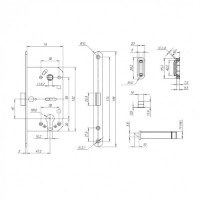 Lăcată pentru ușă Punto ML 85-50WH imaginea #2 — magazin online Desire.md
