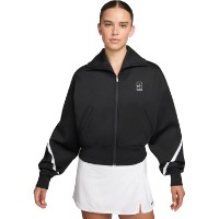 Jachetă damă Nike Advantage Dri-Fit Full-Zip Tennis Black/White, s.M