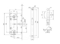 Lăcată pentru ușă Punto PL 96WC-50SN imaginea #2 — magazin online Desire.md