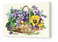 Tablou pe numere Art Gallery Premium Basket Of Wildflowers (CX3784)
