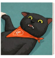 Картина по номерам Art Gallery Premium Black Cat (BX3440)