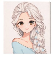 Tablou pe numere Art Gallery Premium Blonde Princess (BX3361)