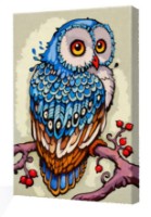 Картина по номерам Art Gallery Premium Blue Owl (CX4410)