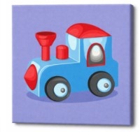 Tablou pe numere Art Gallery Premium Blue Steam Locomotive (BX2778)