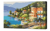 Картина по номерам Art Gallery Premium Coastal Town (CX4210)