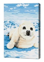 Картина по номерам Art Gallery Premium Cute Baby Seal (CX3522)