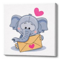 Картина по номерам Art Gallery Premium Elephant (BX2230)