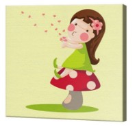 Картина по номерам Art Gallery Premium Fairy On A Mushroom (BX2614)