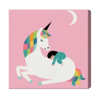 Картина по номерам Art Gallery Premium Girl And Unicorn (BX2352)