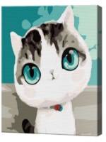 Tablou pe numere Art Gallery Premium Green-eyed Cat (CX4847)