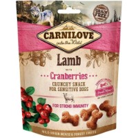 Snackuri pentru câini Carnilove Crunchy Snack Lamb with Cranberries 200g
