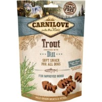 Snackuri pentru câini Carnilove Semi Moist Trout with Dill 200g