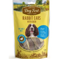 Лакомства для собак Dog Fest Rabbit Ears with Duck 500g