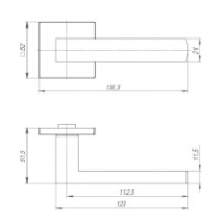 Дверная ручка Ajax Optimal SSG фото №2 — интернет-магазин Desire.md
