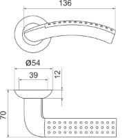 Mâner pentru ușă Armadillo Libra26 SN/CP-3 imaginea #2 — magazin online Desire.md