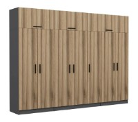 Dulap Trendy Kale 5204 Anthracit/Dore 315x235x52cm GTR004555 imaginea #3 — magazin online Desire.md