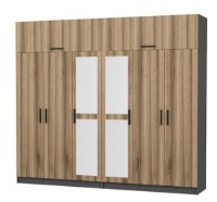 Dulap Trendy Kale 5216 Anthracit/Dore 270x235x52cm GTR004563 imaginea #2 — magazin online Desire.md