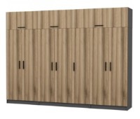 Dulap Trendy Kale 5295 Anthracit/Dore 315x255x52cm GTR004612 imaginea #4 — magazin online Desire.md