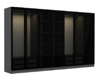 Dulap Trendy Kale 6095 Anthracit/Black 315x210x52cm GTR004630 imaginea #4 — magazin online Desire.md