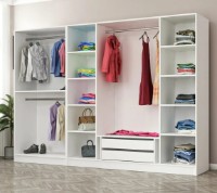 Dulap Trendy Kale 6637 White/Black 270x210x52cm GTR004633 imaginea #2 — magazin online Desire.md