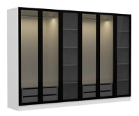 Dulap Trendy Kale 6638 White/Black 270x210x52cm GTR004634 imaginea #4 — magazin online Desire.md