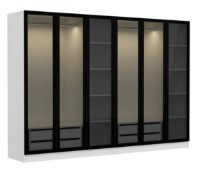 Dulap Trendy Kale 6638 White/Black 270x210x52cm GTR004634 imaginea #5 — magazin online Desire.md