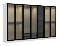 Шкаф Trendy Kale 6639 White/Black 315x210x52cm GTR004635 фото №3 — интернет-магазин Desire.md