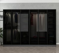 Dulap Trendy Kale 6653 Anthracit/Black 270x190x52cm GTR004639 imaginea #2 — magazin online Desire.md