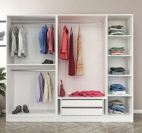 Dulap Trendy Kale 6662 White/Black 225x190x52cm GTR004644 imaginea #4 — magazin online Desire.md