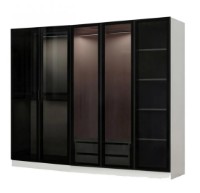 Dulap Trendy Kale 6662 White/Black 225x190x52cm GTR004644 imaginea #5 — magazin online Desire.md