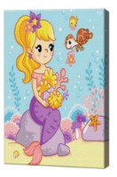 Tablou pe numere Art Gallery Premium Mermaid (CX4892)