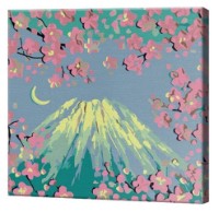 Картина по номерам Art Gallery Premium Mountain Among Flowers (BX3593)