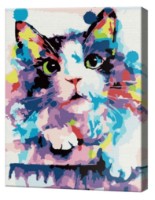 Tablou pe numere Art Gallery Premium Multicolored Cat (CX4293)
